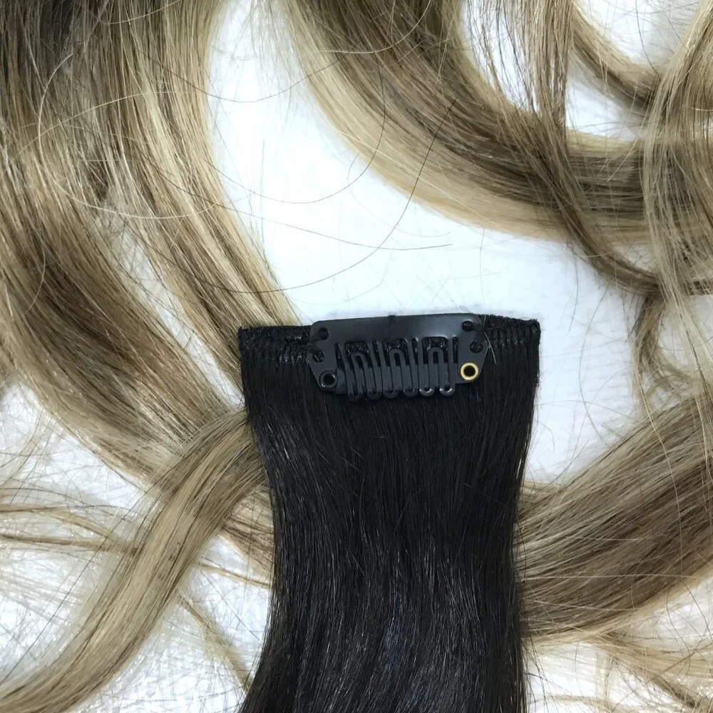 100% Remy Human Hair Clip In Hair Extensions 18